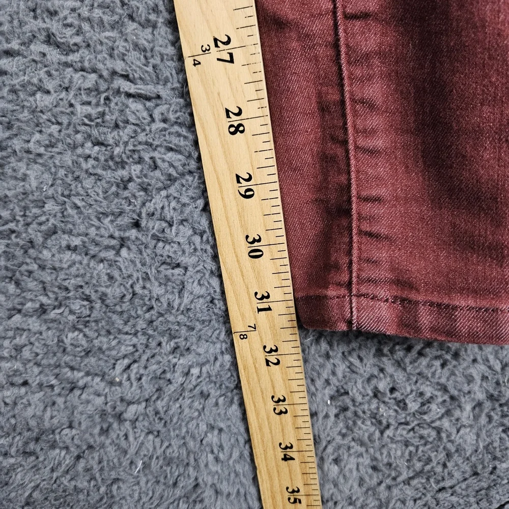Prana Jeans Womens 6 Skinny Reddish Brown‎ Denim
